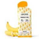 Lecka Energy Gel, 12 Gels against 124; for Endurance Øvelse, Lavet med Real Fruits og Basil Frø, Giver Natural Energy and Electrolytes (12 Gels, Banana)