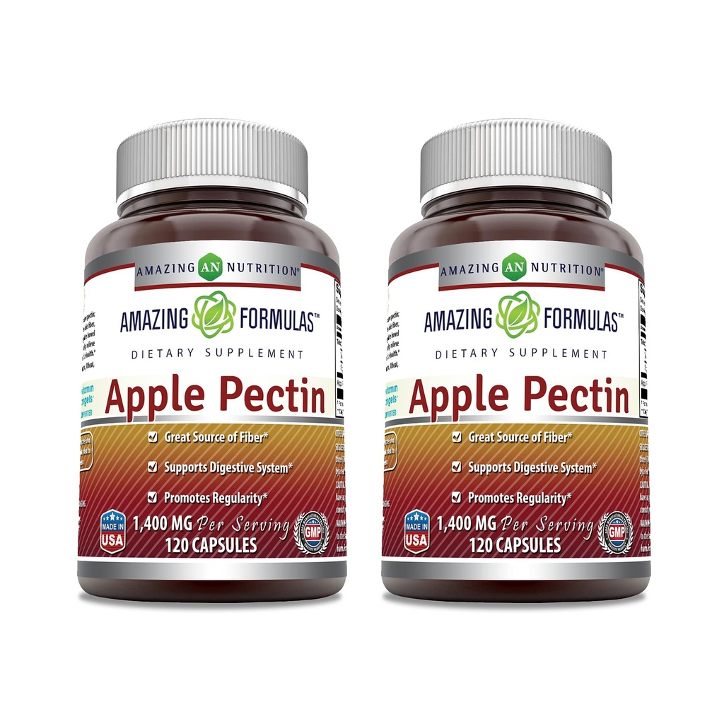 Amazing Formulas Apple Pectin 1400 mg Per Serving Supplement Note 124; Kapsler Note 124; Non- GMO