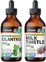 BIO KRAUTER Cilantro Tinktur 4 Fl. Oz. & Milk Thistle Tinktur 4 Fl. Oz.