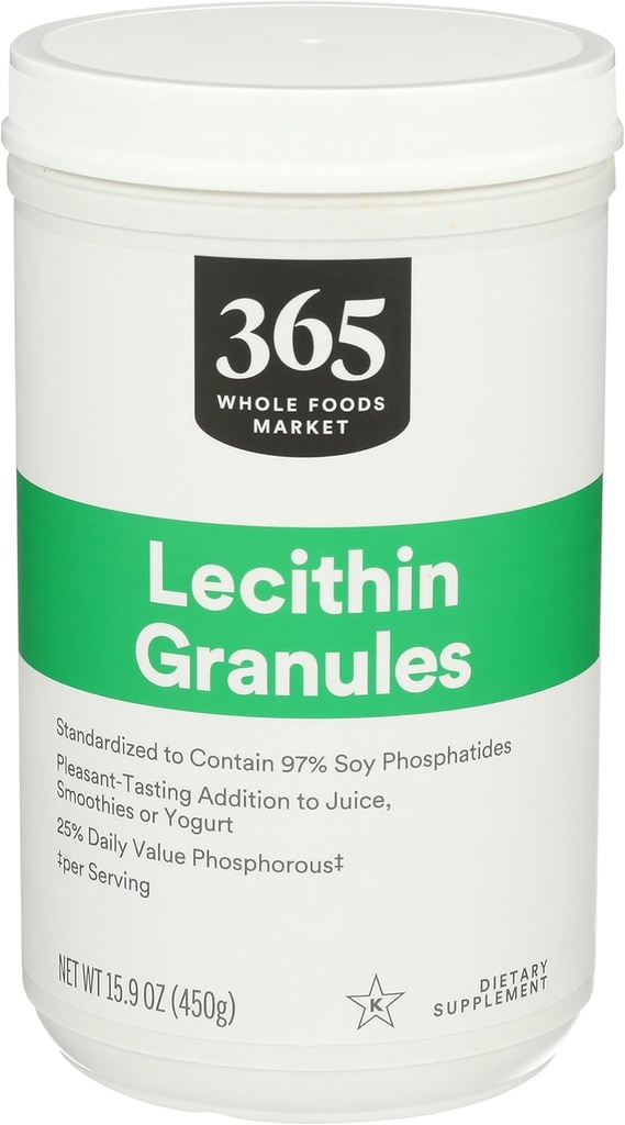 365 af Whole Foods Market, Lecithin Granules, Vegan, 15.9 Ounce