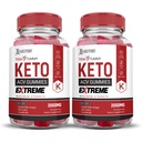 Justified Laboratories Trim Tummy Keto ACV Gummies Extreme (2000 mg) - 60 Count, Pack of 2 - Made with the Mother & Vitamin B12 - Non-GMO, Vegan, Gluten Free - 60 Servings