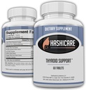 Hashicare søjler - Natural Thyroid Support for kvinder og mænd Boost Metabolisme med jod, Selen, Safran og Hoodia- 60 Vitamin tabletter