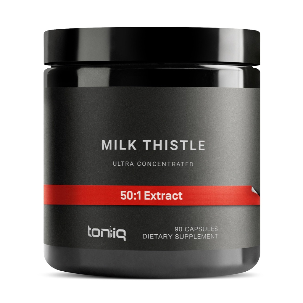 Mælk Thistle - Ultra High Potency 50: 1 Uddrag med 80% Silymarin - Højt koncentreret - Third-Party Lab Testet - 90 kapsler