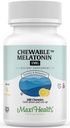 Maxi sundhed Chewable Melatonin, Kosher Lemon Flavor, Melatonin til voksne & børn, Naturhjælp til voksne & børn, Melatonin Chewables Alternativ til Melatonin Gumies Kids dosis, (200 Tæl)