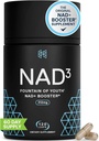 HPN NAD3 Clinical NAD + Booster, Cellular Health & Natural Energy - NAD Supplement for sund aldring, Metabolisk Support, NRF2 & Longevity, Nicotinamid Riboside & NMN Alternativ, 120ct, 60- Day Supply
