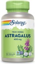 SOLARAY Astragalus Root 400mg - Traditionel urtestøtte - non-GMO, Vegan & Lab Verified - 180 Servere, 180 VegCaps