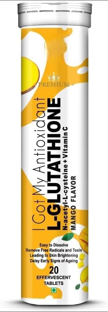 L- Glutathione 600mg med Mango Flavour