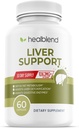 Leverstøtte - Natural Milk Thistle and Zink Supplement - Hjælper Detox og rense leveren, understøtter fordøjelsessygdomme og afgiftning - 60 Veggie kapsler (30 dages forsyning)