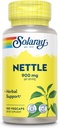 SOLARAY Nettle 900 mg - Organic Nettle Leaf supplement - Nyre, urinveje og prostata support - Traditionel brug af allergirespons og respiratorisk wellness - Vegan - 50 Servere, 100 VegCaps
