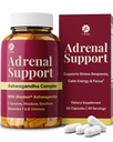 100% Natural Shoden Ashwagandha Complex Supplement - Ultra High Potency 35: 1 Koncentreret Root Extract for Sleep & Energy Support - Vegan, Non- GMO - 60 Ashwagandha kapsler