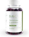 Bella høj dosis Melatonin Gummies Note 124; 60mg Per Serving Note 124; Natural Strawberry, Elderberry & Blueberry Flavor Note 124; Potent Ekstra Styrke Højdosis Formulering