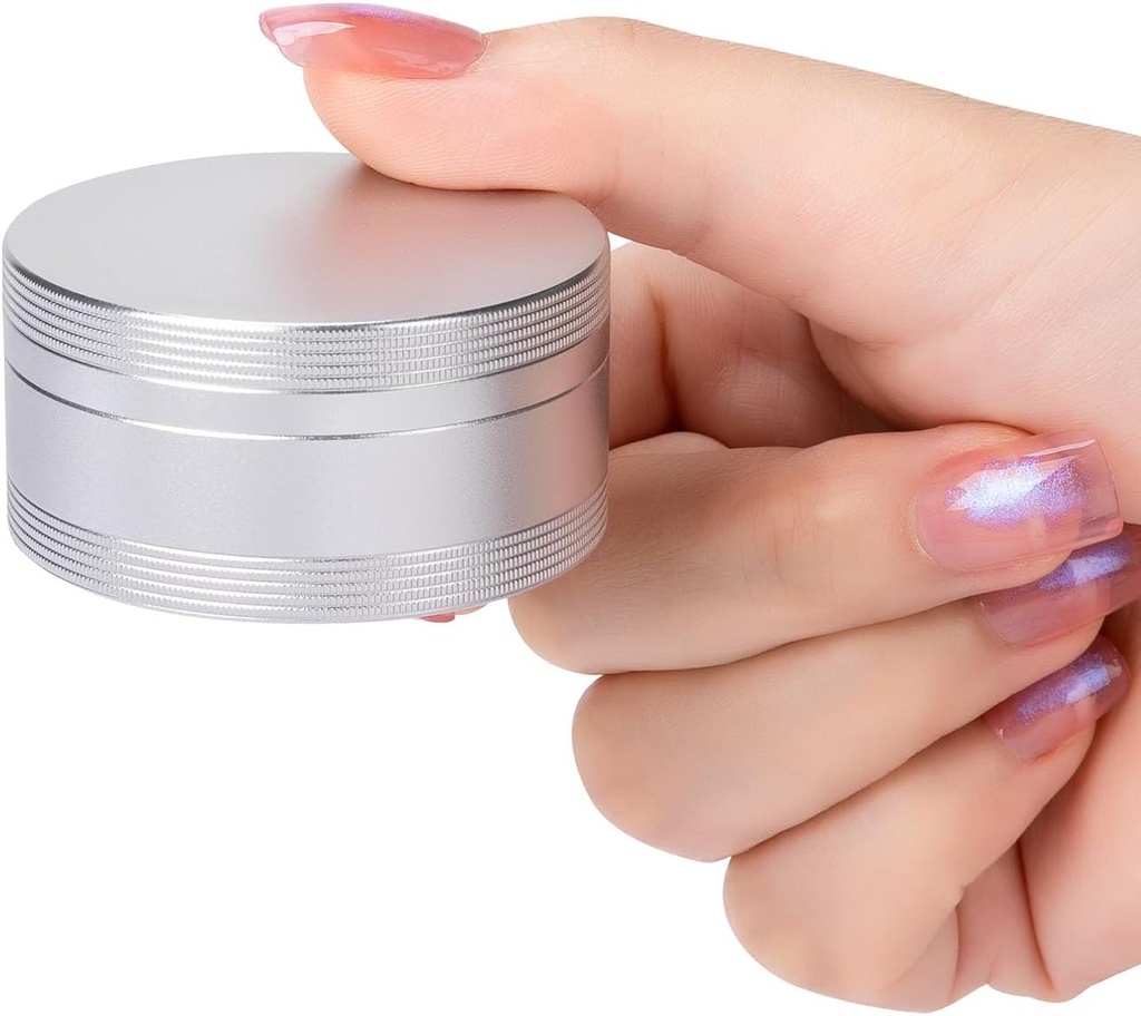 Metal Pill Case for Purse Pocket - Vandtæt Pill Container Daily Pill Box Portable Medicine Organizer til piller / Vitamin / Fish Oil / Kosttilskud, Sølv Medium Pill Box