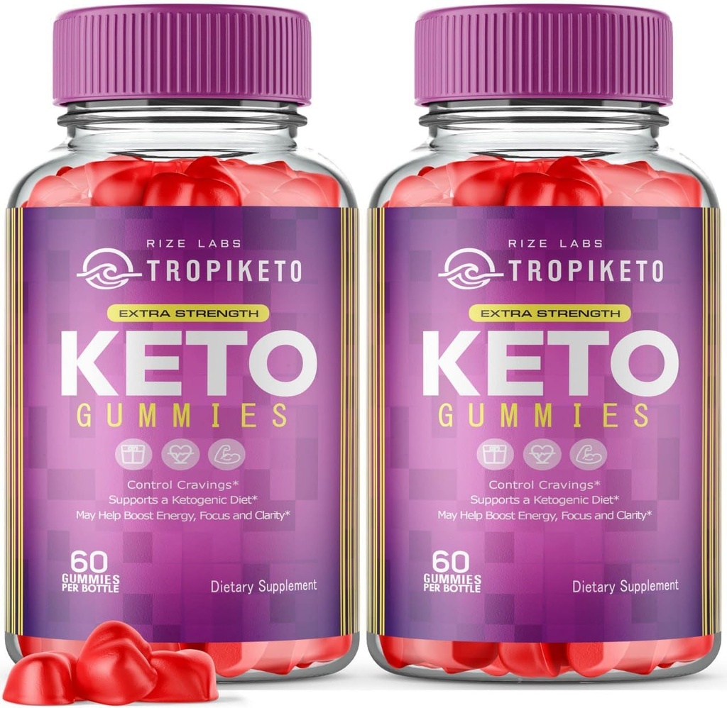 rize labs (Pack of 2 TropiKeto ACV Gummies - Extra Strength Keto Gummies for Advanced Weight Loss, Keto Supplement, Tropi Keto Gummies Anmeldelser (120 Gummies)