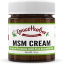 Grace Harbor MSM Cream - Original - Daglig hud, muskel og fælles rub med Gedemælk, Essential Oliils & MSM - Neck, Tilbage, Skulder, albue, Knee, Hand and Foot Therapy - 4 oz