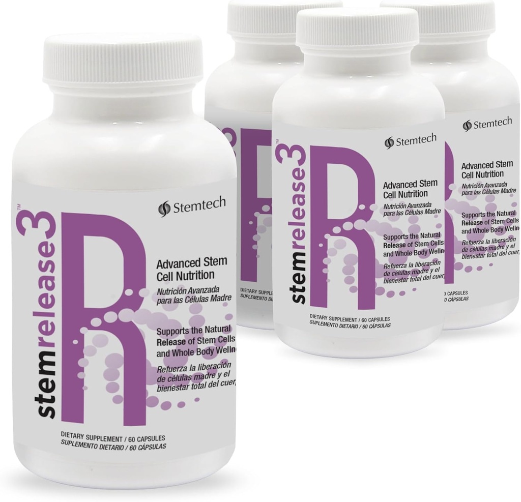 Quadruple Wellness Boost: stemrelease3 ™ 4-Pack - Lås op for din krops potentiale for naturlig fornyelse og ungdoms vitalitet, eksklusive blend for Telomere sundhed