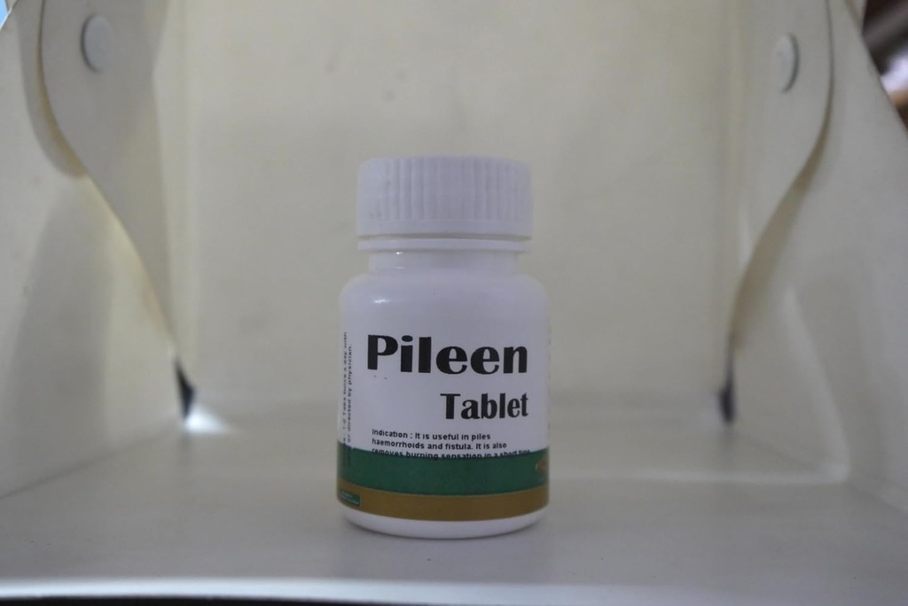 Prabhat Ayurvedic Pharmacy Pileen Natural Ayurvedic Tablet til styrkelse af fordøjelsen