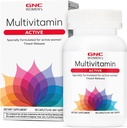 GNC Kvinder Aktiv Multivitamin Clinical Proven for Nutrition, Motion Inddrivelse, Energiproduktion, Knoglesundhed, Skønhed, Immun, Biotin, Jern, Zink, 90 kapsler