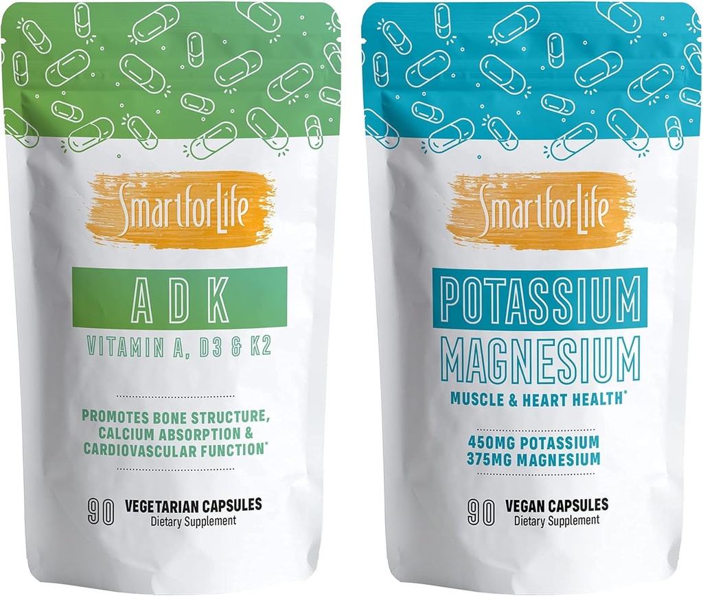 Smart for Life Kalium Magnesium & Vitamin A, D3, K2 90 Tæl