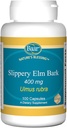 Baar Nature 's Velsign Slippery Elm Bark Kapsler, 400 mg Potent Herbal supplement til mænd og kvinder, Understøtter fordøjelseskomfort, Gut Sundhed og Toxin Fjernelse, 100 pr flaske