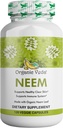 Organic Veda Neem Capsules, 1000mg - Organic Herbal Supplement Made with Ayurvedic India Neem Leaf Powder - Understøtter strålende hud, immunforsvar, Detox, sund inflation respons - 120 Veggie kapsler