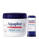 Aquaphor Advanced Therapy Healing Salve Hudbeskyttende (14 Oz) + Healing Balm Stick med Avocado Oil og Shea Butter (0,65 Oz)
