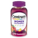 Centrum MultiGummies Gummy Multivitamin til kvinder, Multivitamin / Multimineral supplement med vitamin D3, B og antioxidanter, Diverse Frugtsmag - 170 Tæl