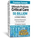 Naturlige faktorer Ultimate Probiotisk Kritisk Care, Understøtter Intestinal Restaurering, 9 Stammer, 55 Millioner CFU