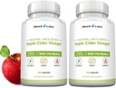 Rå Apple Cider eddike kapsler med mor, 1500mg ACV piller - Boost Energy, Support Immunity & fordøjelse & vægt management for kvinder & mænd - 2 Pack