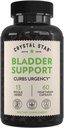 Crystal Star Blogen Support (60 kapsler) - Urtetilskud til sunde blærer funktion - Tranebær, Mælkebøtte & Bukkehorn - Hjælper overaktiv BRED og inkontinens - Non-GMO