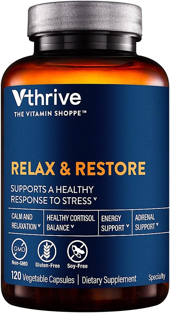 Relax and Restore Supports a Healthy Response to Stress (120 Vegetarian Capsules)