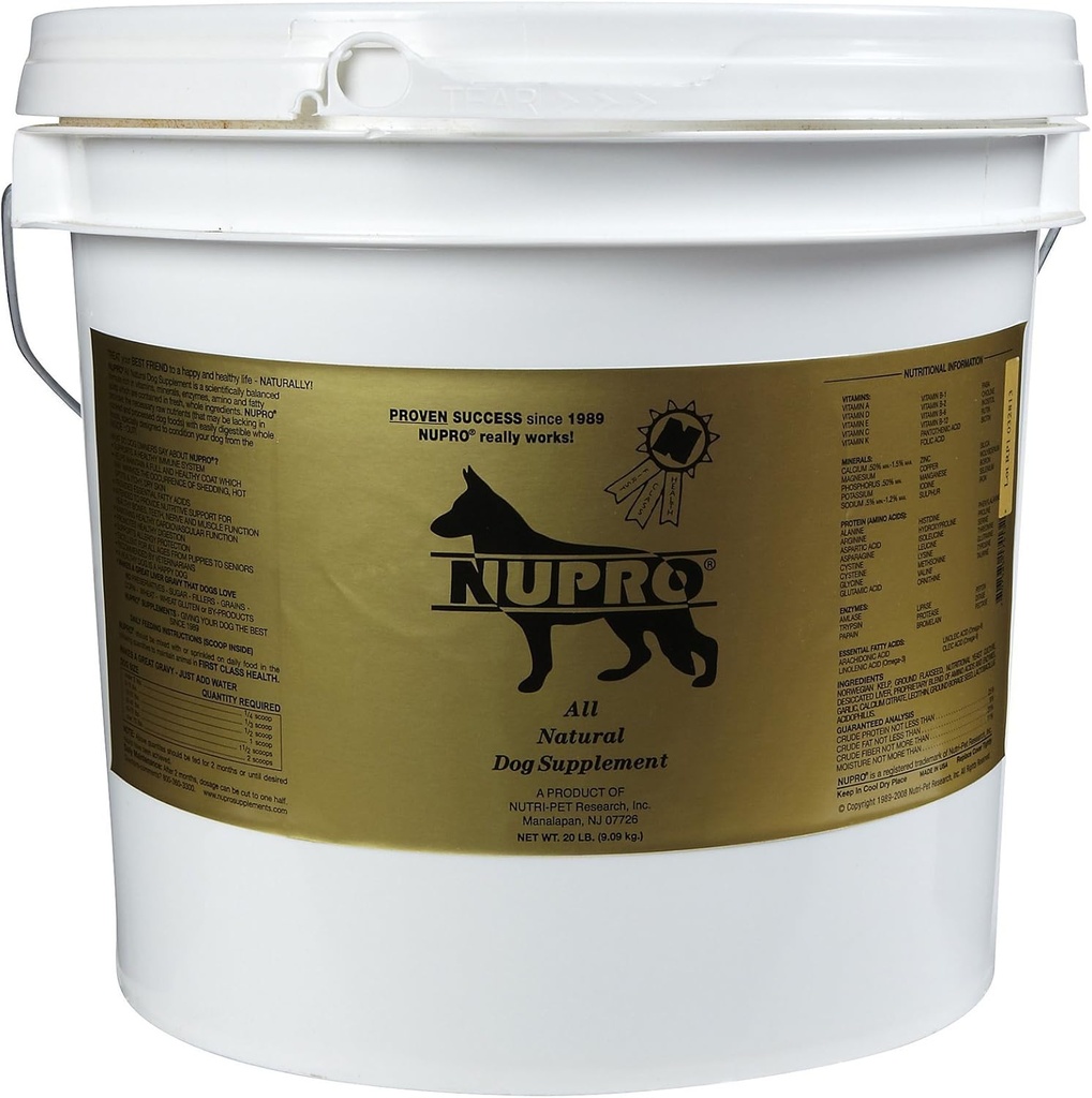 Nupro All Natural Dog Supplement (20 LB)