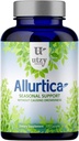 Utzy Naturals Allurtica Beeg 124; Urtetilskud med Quercetin og Stinging Nettle Beeg 124; Sæsonstøtte til voksne & Børn Beeg 124; Non Drowsy Beeg 124; 120 Kapsler