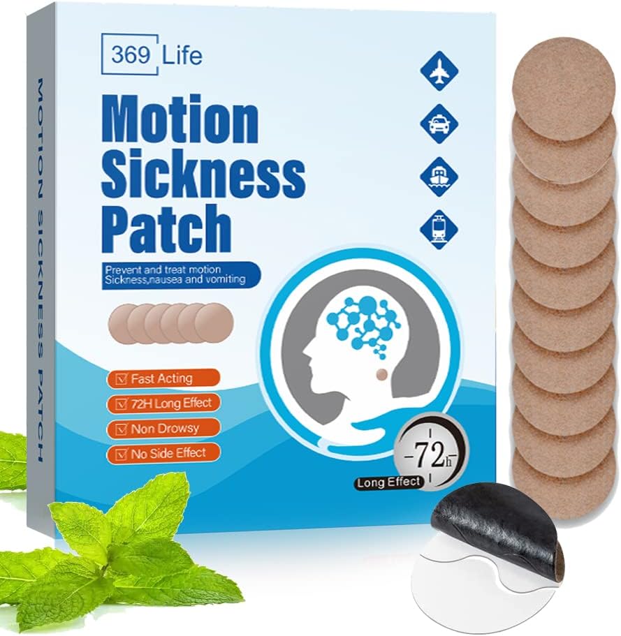 Motion Sygdom Patches, Sea Sygdom Patch for Cruise - voksne og børn ((10 greve - pakke med 1))