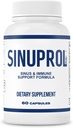 Mizzle SinuProl Nasal & immunforsvar Support med Quercetin med Bromelain, Ideel mulighed for mennesker, der Rely på naturlige Sinus Decongestant, Sinus Rinse eller naturlige antihistamin, 60 kapsler