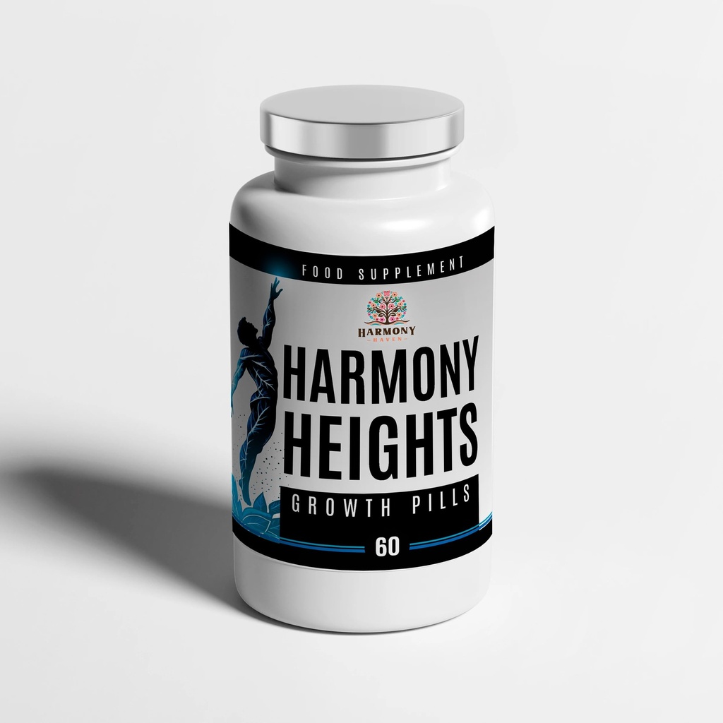 Harmony Heights vækstpiller - Gain Højde Forbedringspiller 60 tabletter