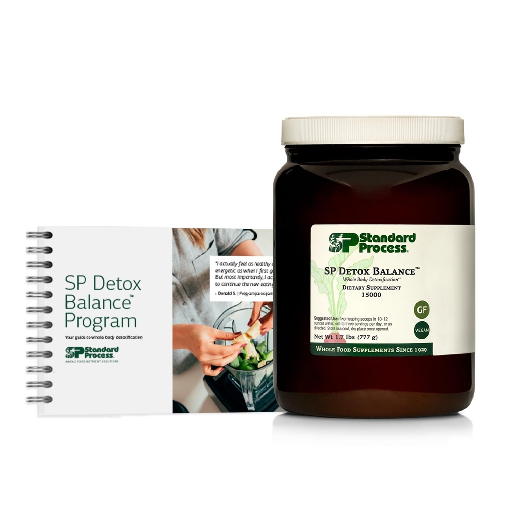 Standard Process SP Detox Balance, 10- Day Program Kit - Detox Rengøring med Pea Protein, Jern, Magnesium & Cholin - Vegan, Non- Dairy & Gluten- Free - 1 Kit