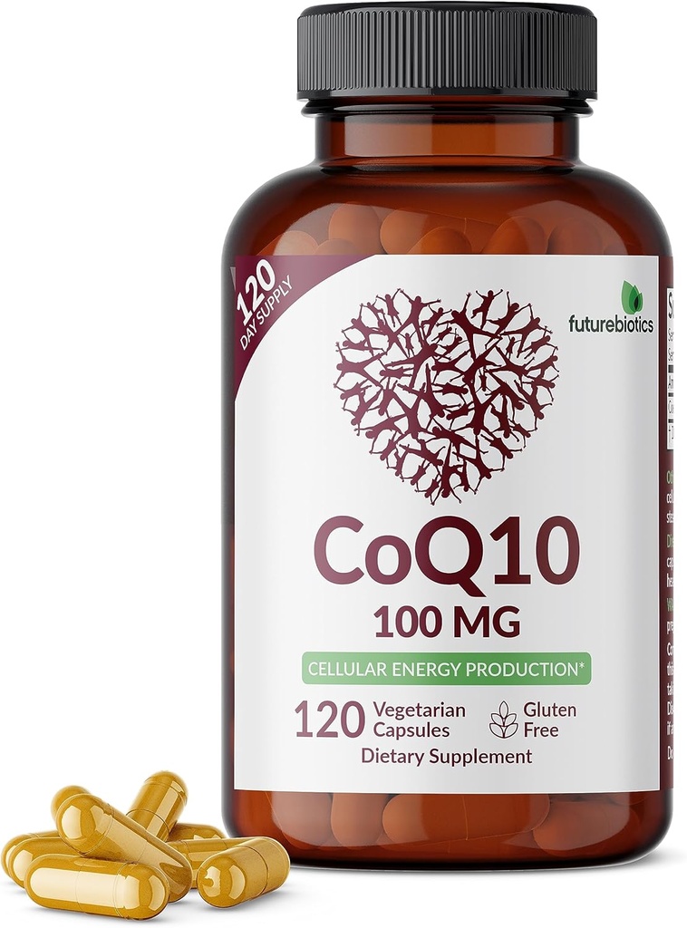 Futurebiotics CoQ10 100 MG Cellular Energy Production, 120 Vegetarian Capsules