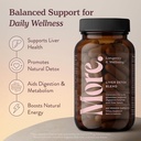 Mere. Longevity & Wellbeing Lever Support & Cleanse - Potent Extract- baseret formel med antioxidanter og aminosyrer - Leversundhed & fordøjelsesbalance - 60 kapsler (Made in USA)