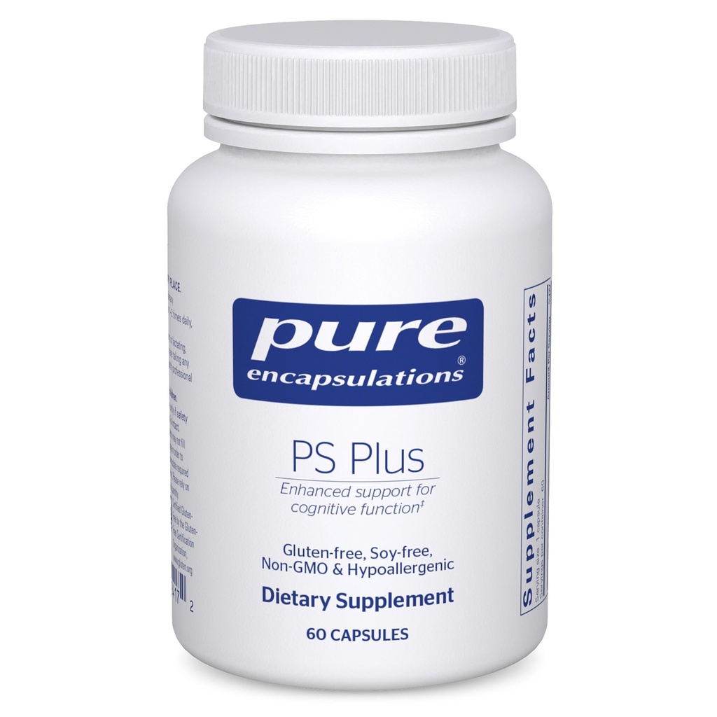 Pure indkapslinger PS Plus Note 124; Hypoallergen Formel for hukommelse, hjerne behandling og total kognitiv funktion