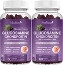 Mulitea Glucosamin Chondroitin Gummies - Ekstra styrke fælles støtte supplement med MSM & Elderberry til naturlige fælles, Antioxidant immunforsvar for voksne, Mænd & Women- (2 Pack)