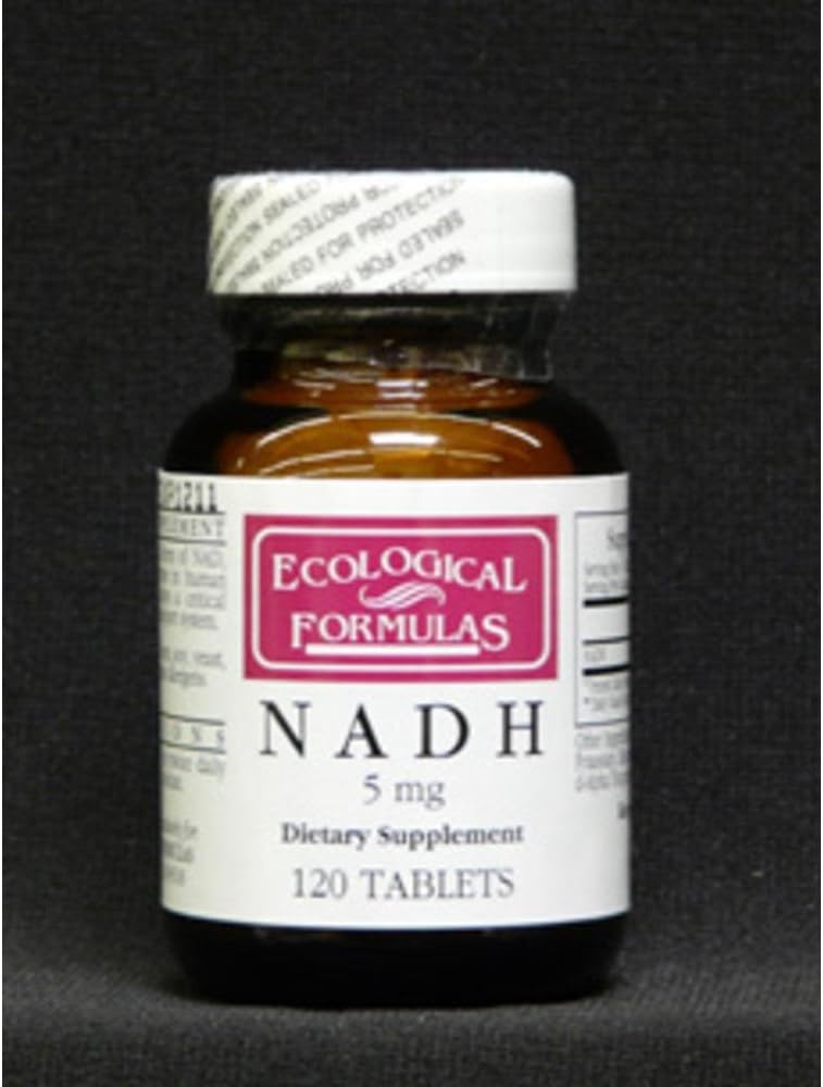 Økologiske formler Nadh Tablet, 5 mg, 120 Tælling