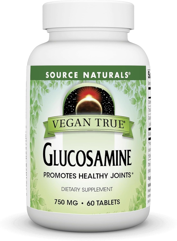Source Naturals Vegan True Glucosamin, Promoces Sund Joints *, 750 mg - 60 tabletter