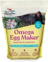Manna Pro Omega Egg Maker, Chicken Feed Supplement for Laying Hens, Poultry Food with Omega-3 Fatty Acids, Digestion Support with Fortified Vitamins & Minerals, 5 lbs