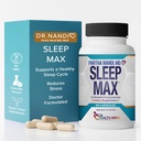 Dr. Nandi 's Sleep Max Natural Sleep Aid - Magnesium, GABA, 5-HTP & Taurine - REM Sleep & Deep Sleep Supplement uden Melatonin - Non-Habit Danning Vegansk Urte Sleep Aid - Non-GMO - 60 kapsler