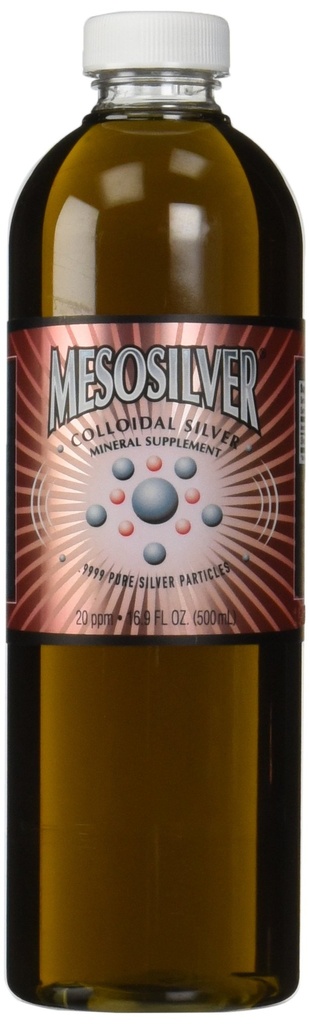 MesoSilver ® 20 ppm kolloid sølv, 500 ml / 16, 9 Oz