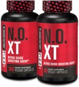 Jacked Factory N.O. XT nitrogenoxid tillæg med Nitrosigine L Arginin & L Citrullin for muskelvækst, Pumper, Vaskularitet, & Energy - Ekstra styrke før træning Muskelbuilder - 270 Veggie piller