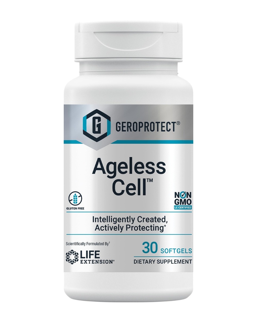 Life Extension GEROSPEKT ® Agustless Cell ™, Cellular Health, Sund Aging, Vitamin E, N- Acetyl- L- cystein, Green Tea Extract, myricetin, Gluten Free, Non- GMO, 30 softgel