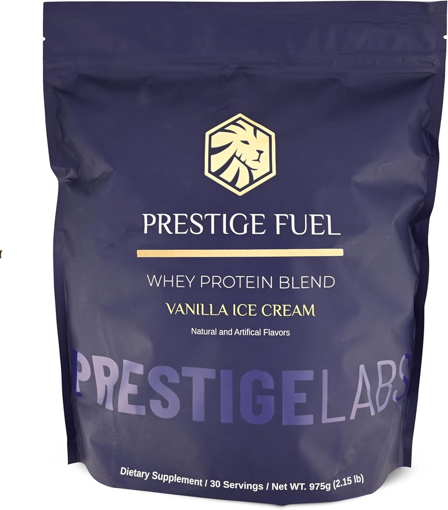 Prestige Fuel Natural Protein Whey og Isolate Blend Vanilla Ice Flavor (30 Servere)