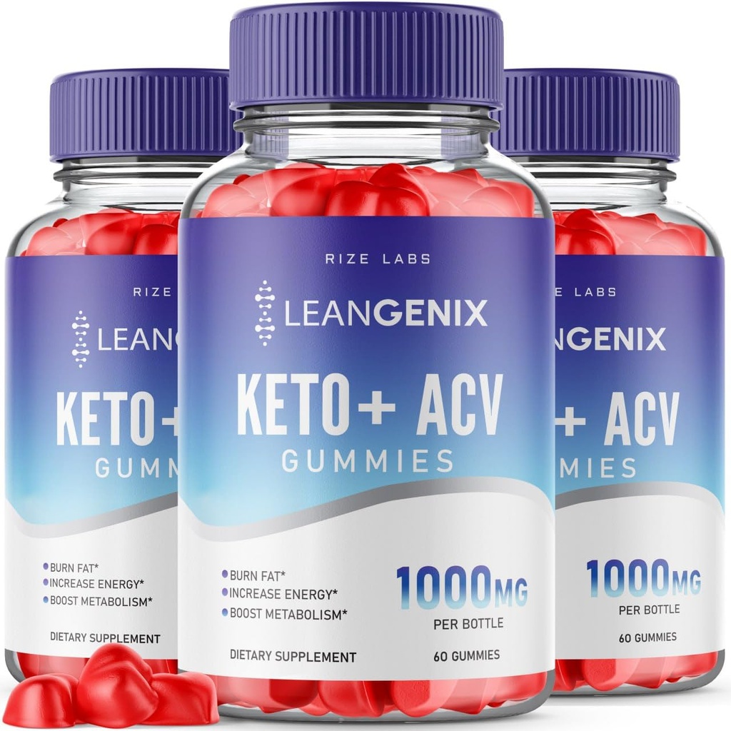 rize laboratorier (pakke af 3 Leangix Keto + ACV gummies for Advanced Weight Loss, Leangix Keto at brænde fedt og bruge som vigtigste kilde til energi, Gomitas, Supplement anmeldelse (180 gummies)