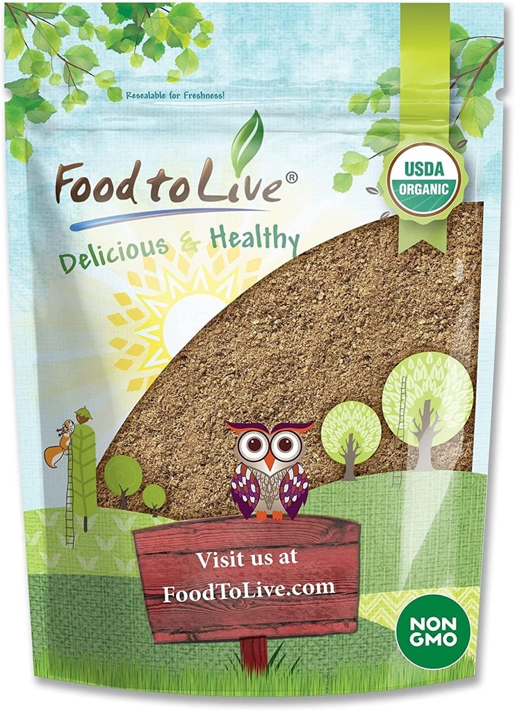 Fødevarer til levende økologisk Psyllium Husk pulver, 2 Pounds - Non-GMO, Kosher, Ultra Fine, Usødet, Unflavored, Rich in Fiber, Natural Food Thickener, Great for Bagning, Raw, Bulk, Vegan, Keto Friendly